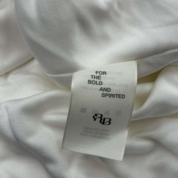 🆕 RAT & BOA 🧿 NWOT Winona White Slinky Cowl Neck Jersey Gown, Sz XS - Picture 15 of 16